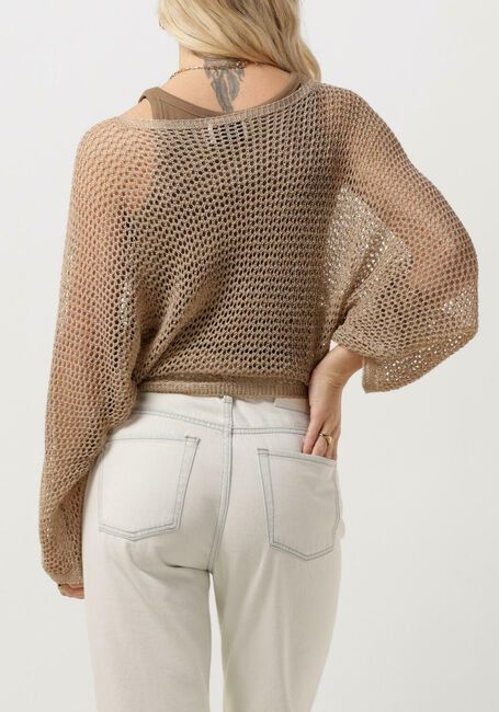 Beige RESORT FINEST Trui CROCHET SWEATER - large
