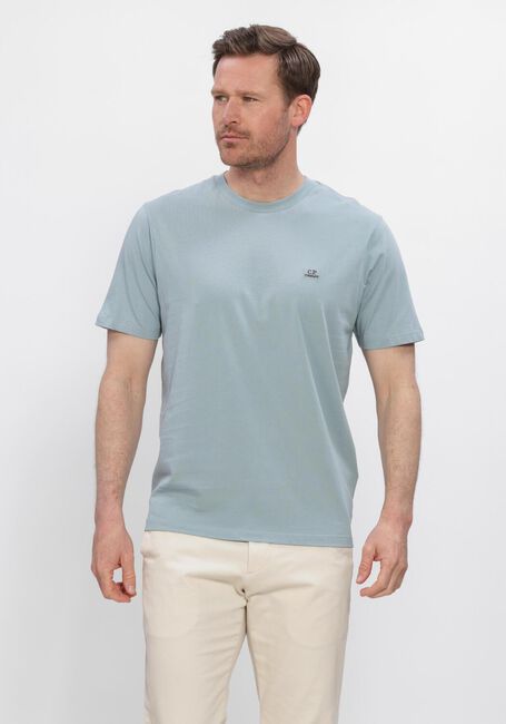 Blauwe CP COMPANY T-shirt 30/1 JERSEY SHORT SLEEVE LOGO PATCH T-SHIRT - large