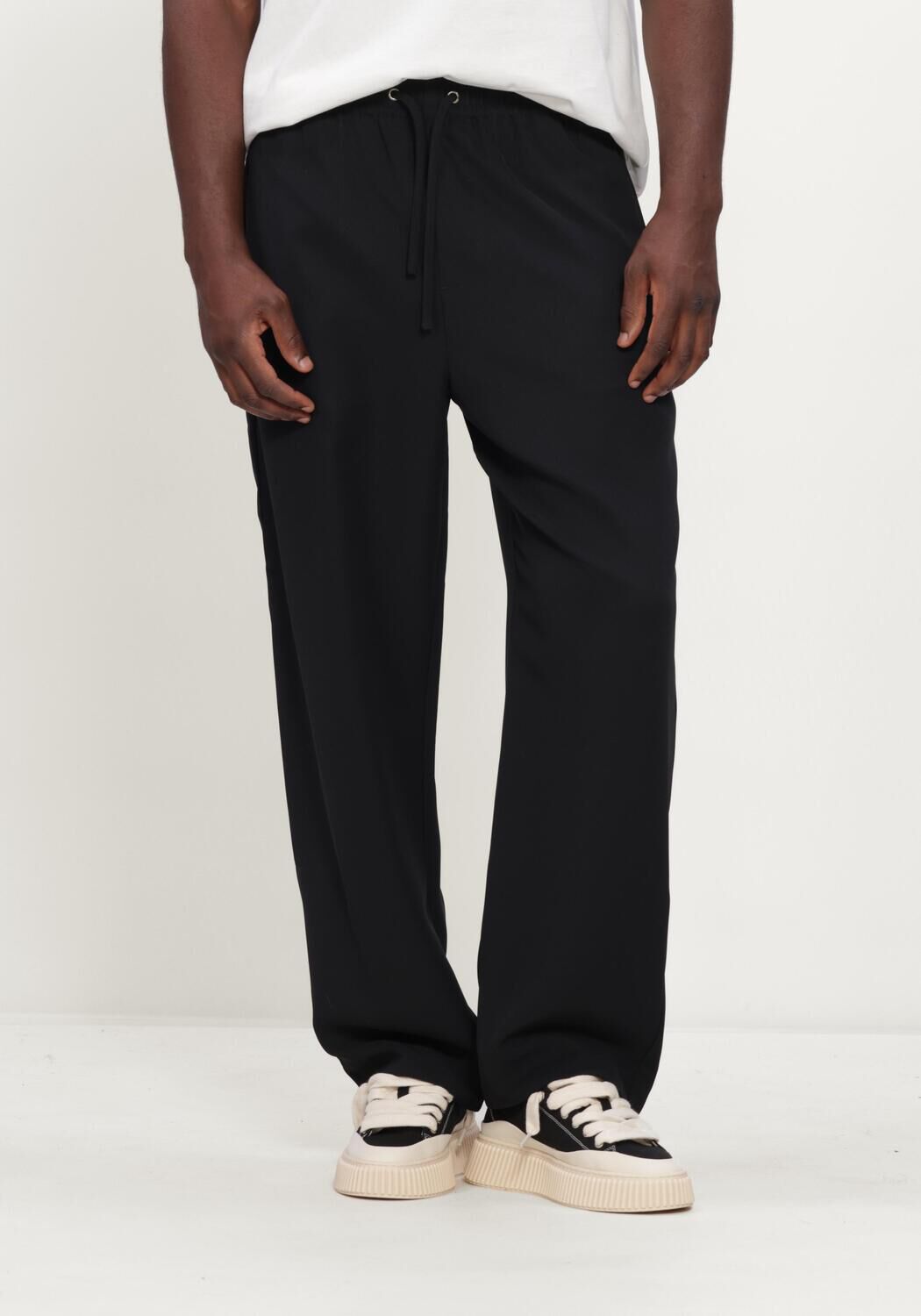 Zwarte NEW AMSTERDAM SURF ASSOCIATION Wijde broek WORK TROUSERS - large