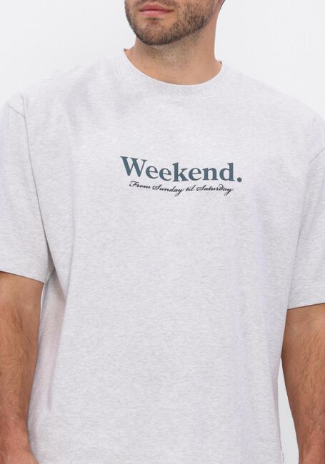 Lichtgrijze POCKIES T-shirt WEEKEND TEE - large