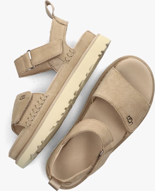 beige ugg platte sandalen w goldenstar - Main Image