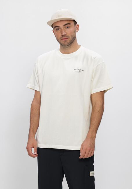 Witte FLANEUR T-shirt SOUND + DESIGN LONGSLEEVE WASHED - large