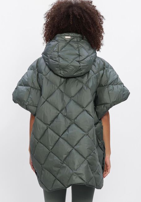 Groene DEBLON SPORTS Gewatteerde jas CARICE CAPE - large