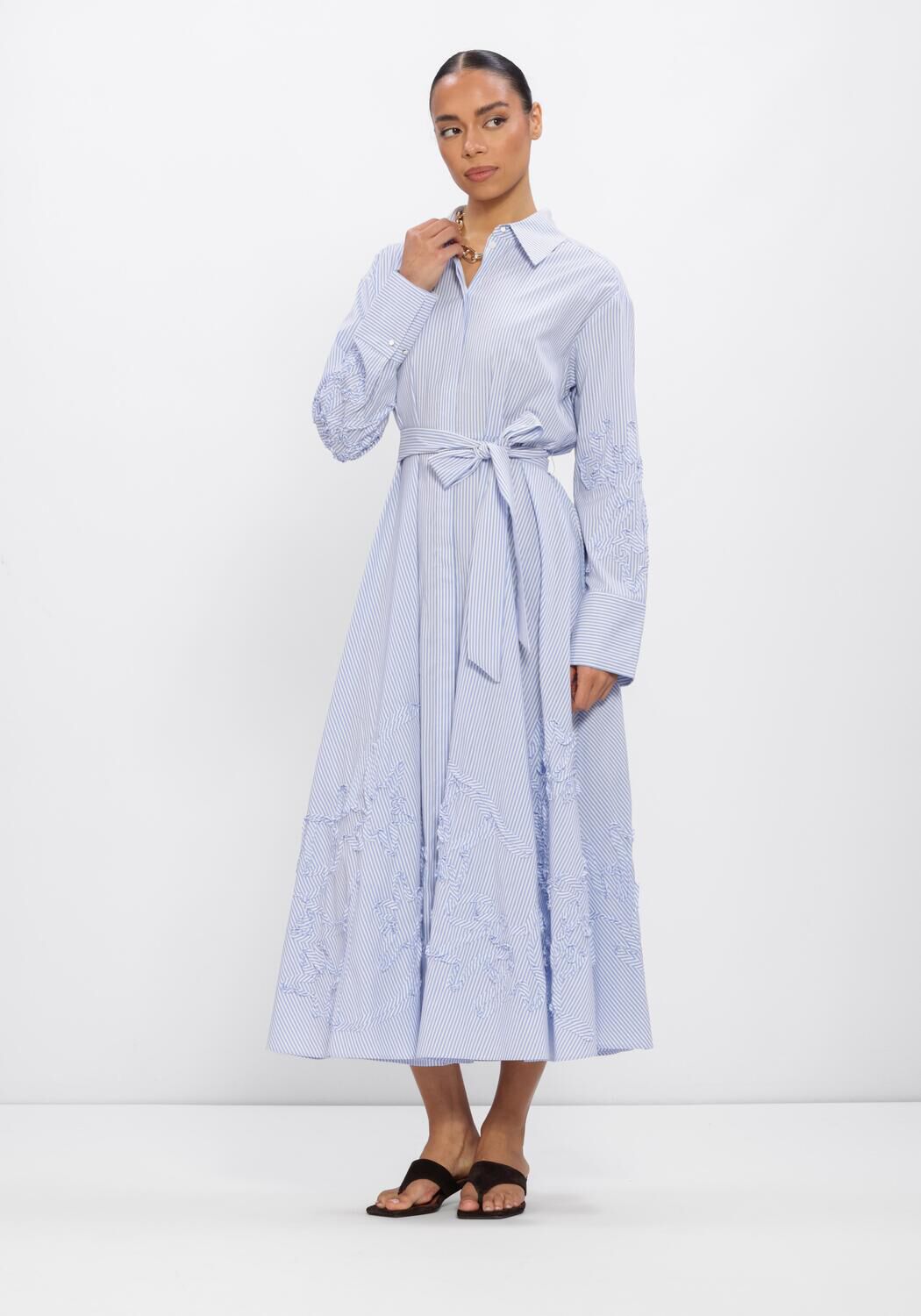 Blauwe MARC CAIN COLLECTION Jurken AC 21.31 W59 - large