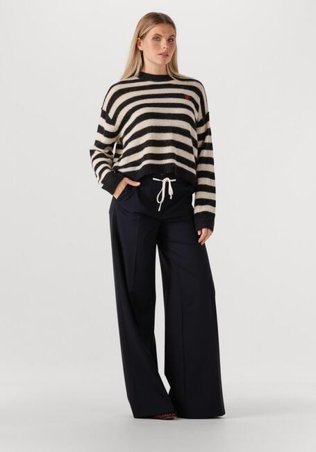 Donkerblauwe CAMBIO Wijde broek ADRIENNE - large