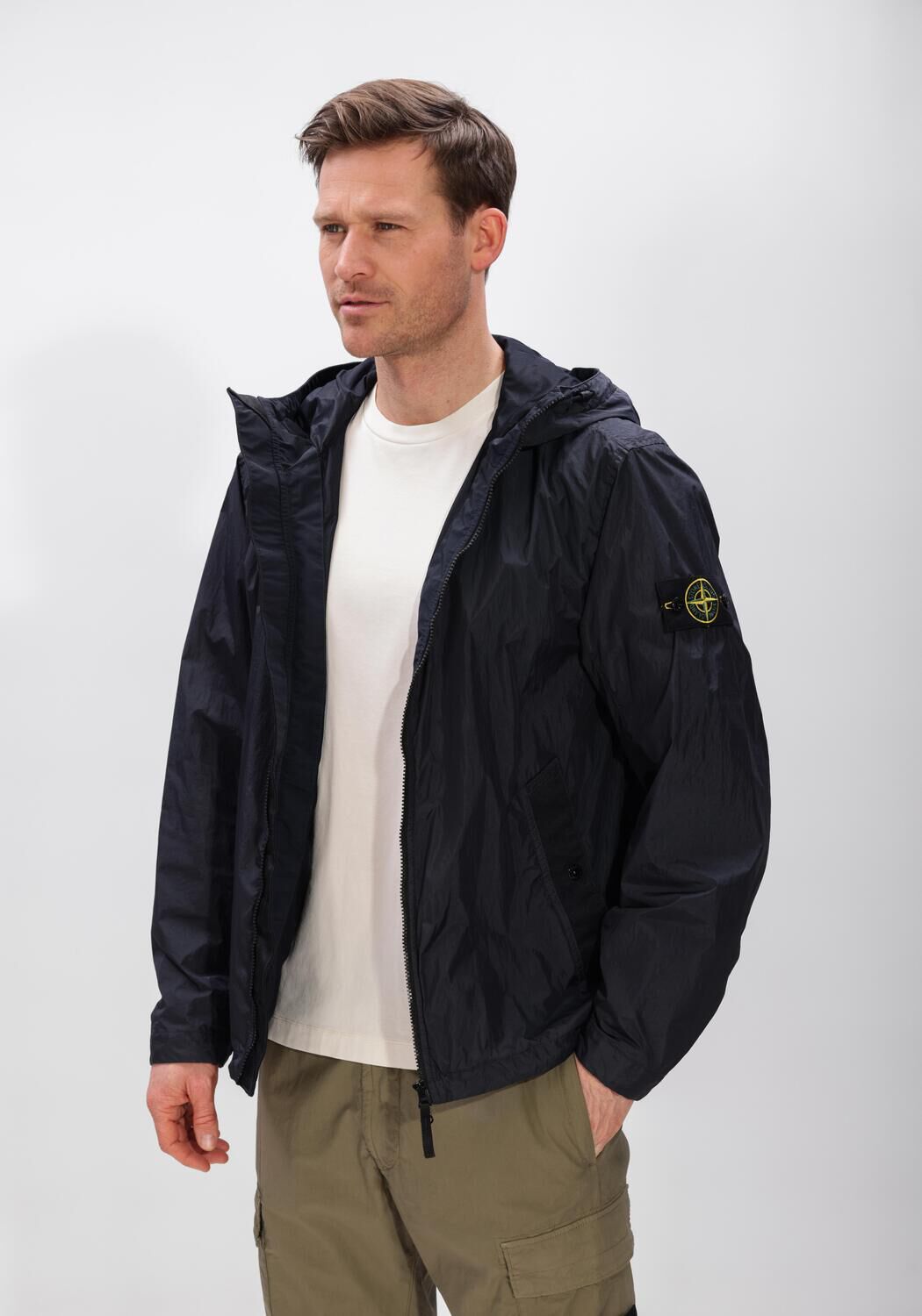 Donkerblauwe STONE ISLAND Jack JACKET S0A23 - large