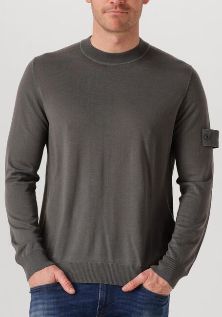Donkergrijze STONE ISLAND Trui CREW NECK - large