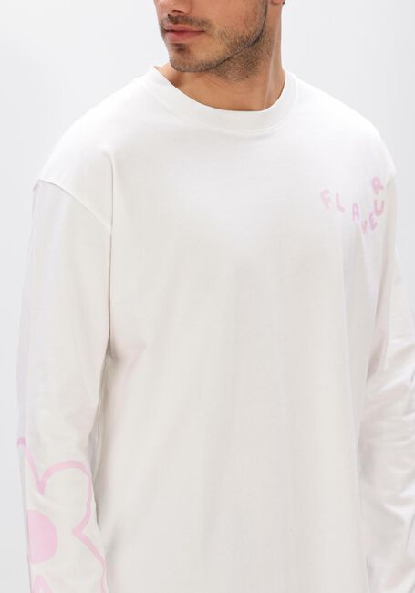 Witte FLANEUR T-shirt BLOSSEM LONG SLEEVE - large