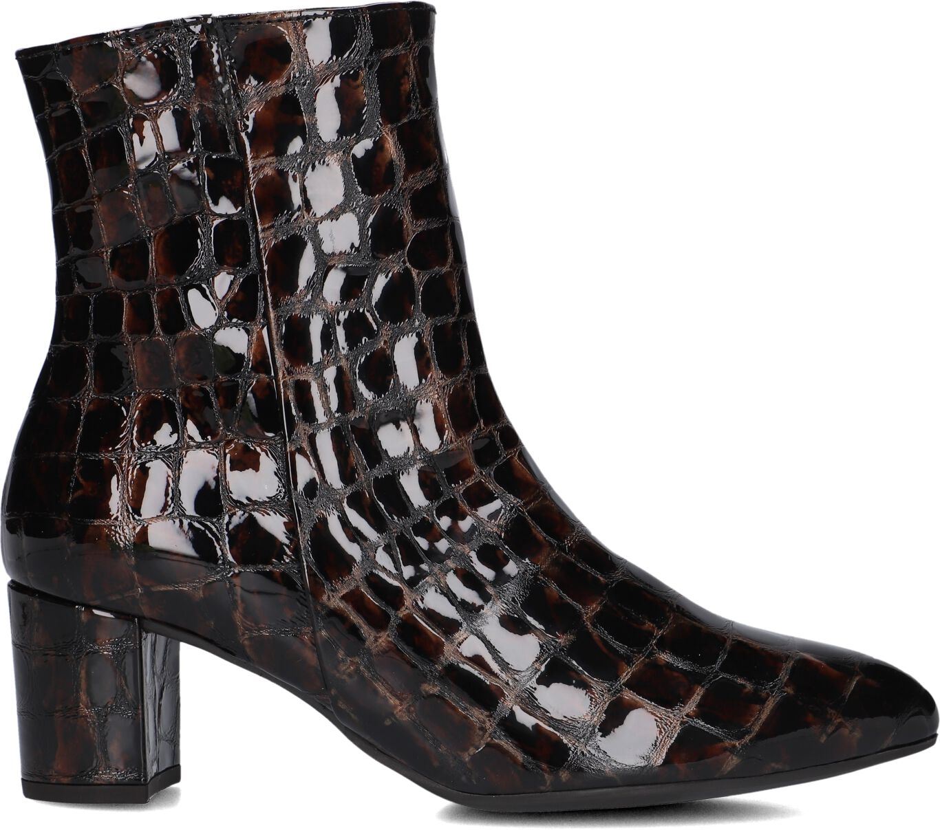 Gabor Enkellaarsjes
Dames 701, Maat: 39, Materiaal: Lakleer, Kleur: Bruin afbeelding 1