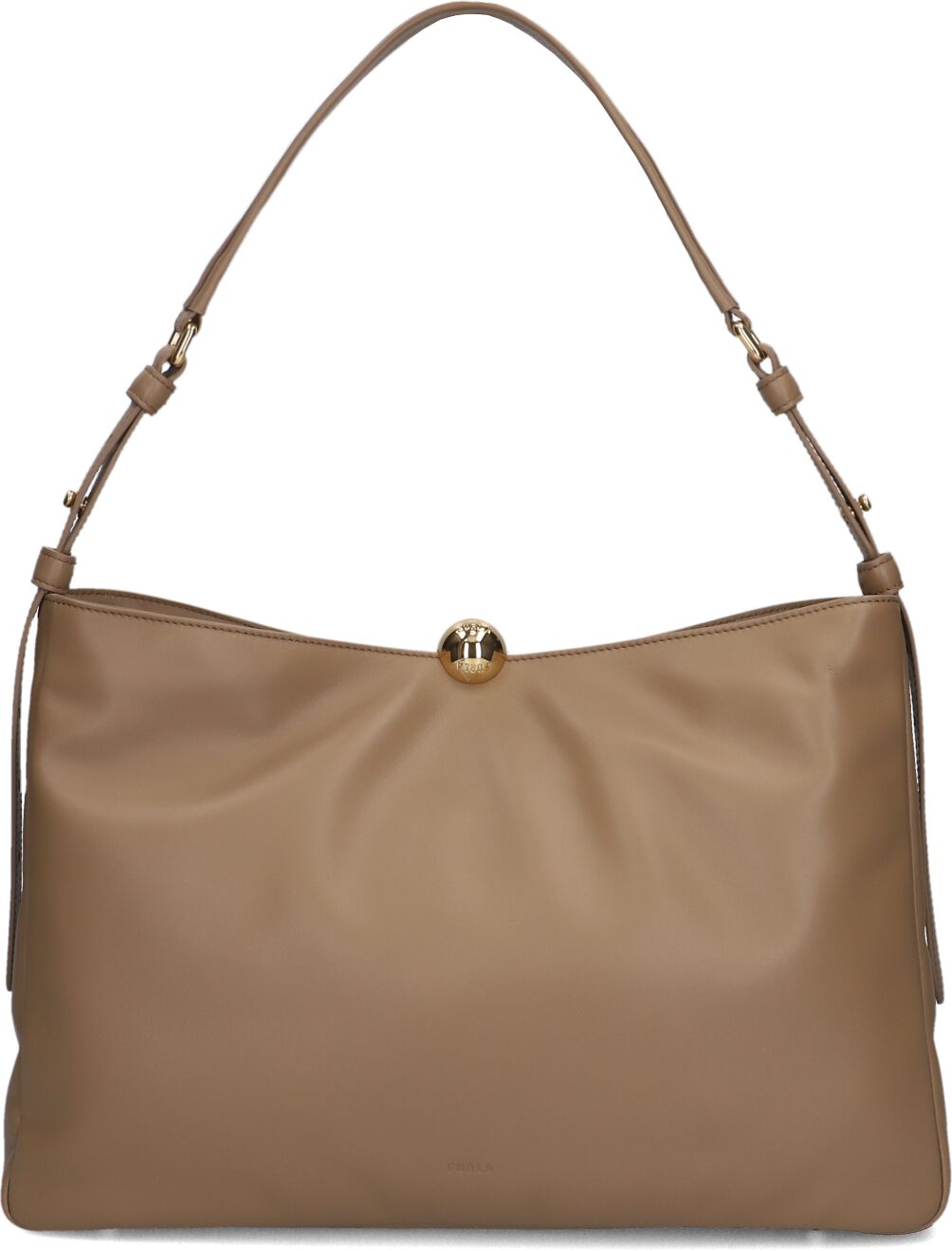 Furla Furla Schoudertas Dames Sfera Soft L, Materiaal: Leer, Kleur: Beige