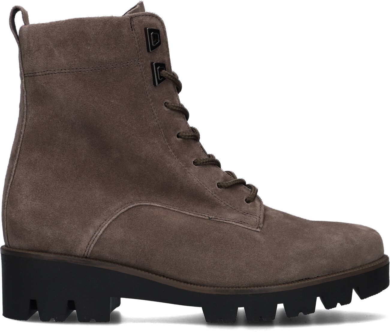 Gabor Veterboots Dames 776, Maat: 38,5, Materiaal: Suède, Kleur: Taupe