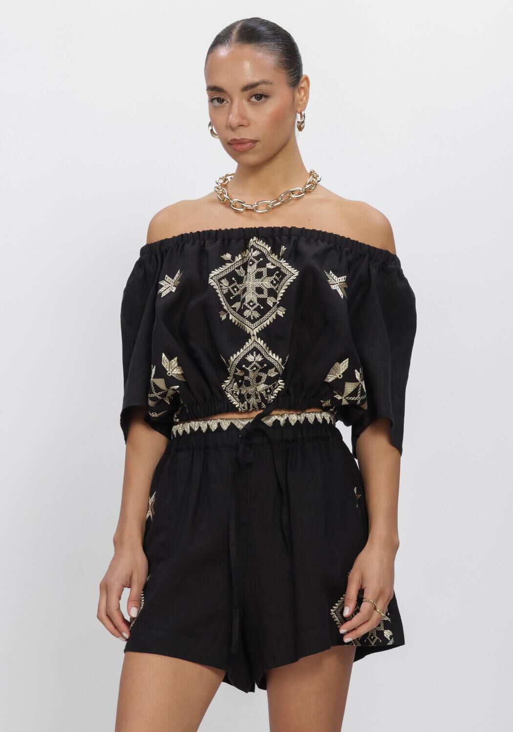 Zwarte GREEK ARCHAIC KORI Top S26K-2144037 - large