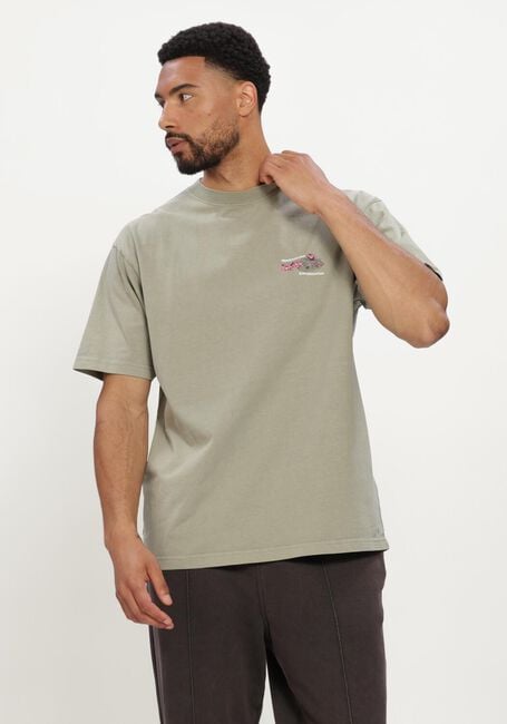 Groene NEW AMSTERDAM SURF ASSOCIATION T-shirt LILIES TEE - large