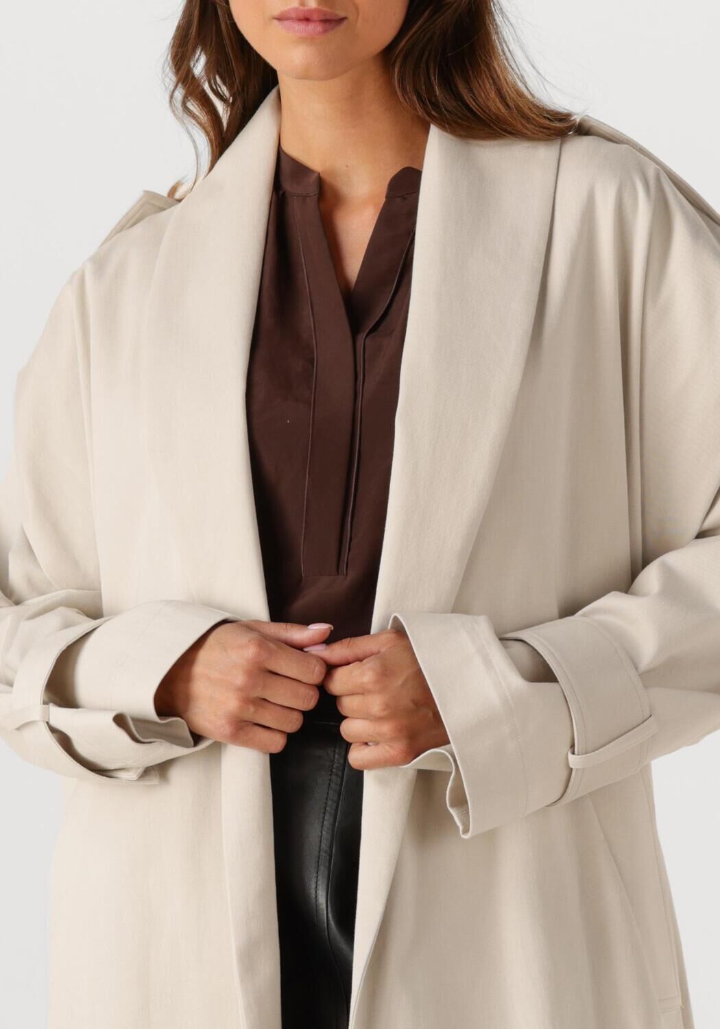 Ecru MARGAUX LONNBERG Trenchcoats TWIGGY MANTEAU - large