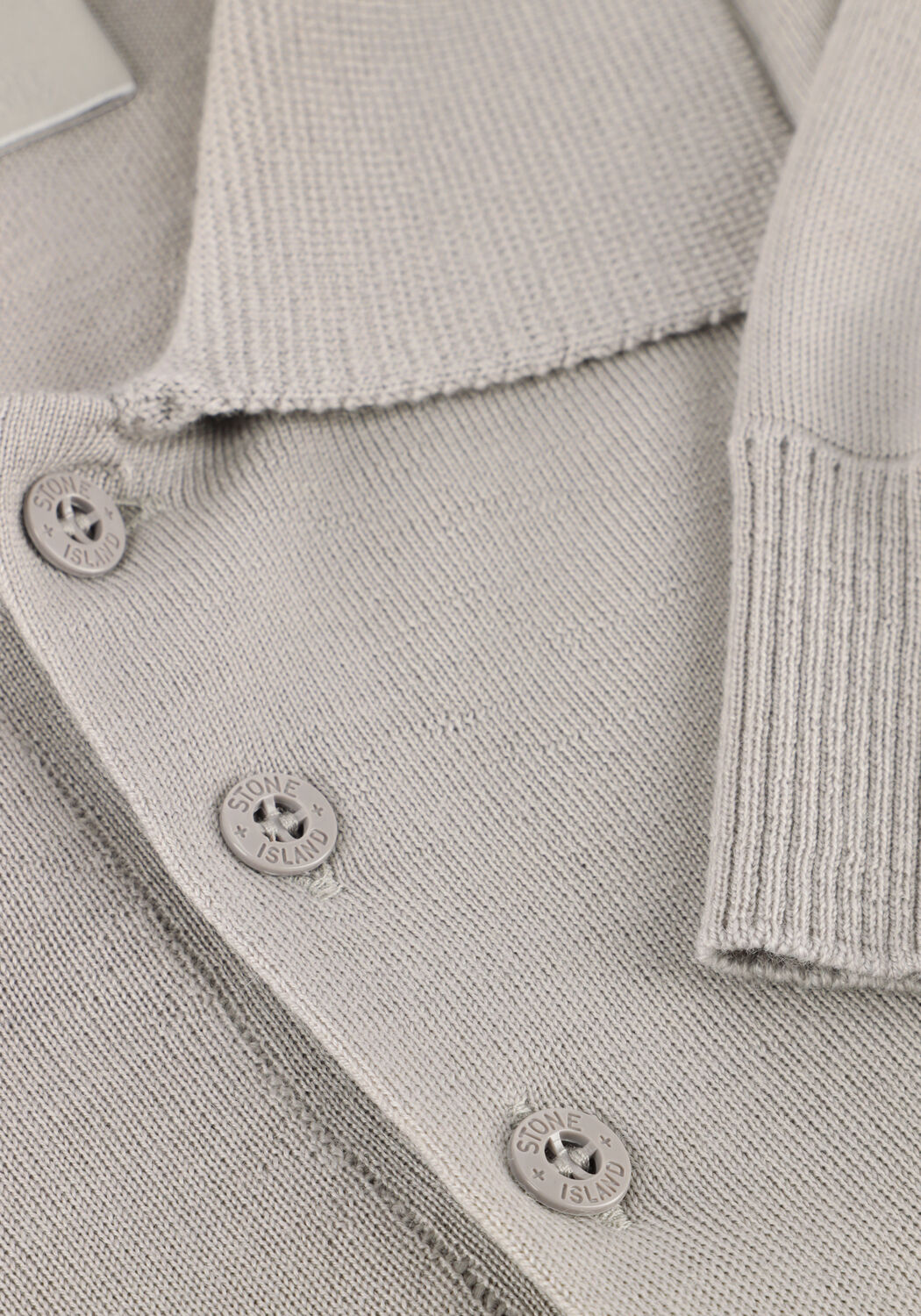 Lichtgrijze STONE ISLAND Polo LS POLO S00FC - large