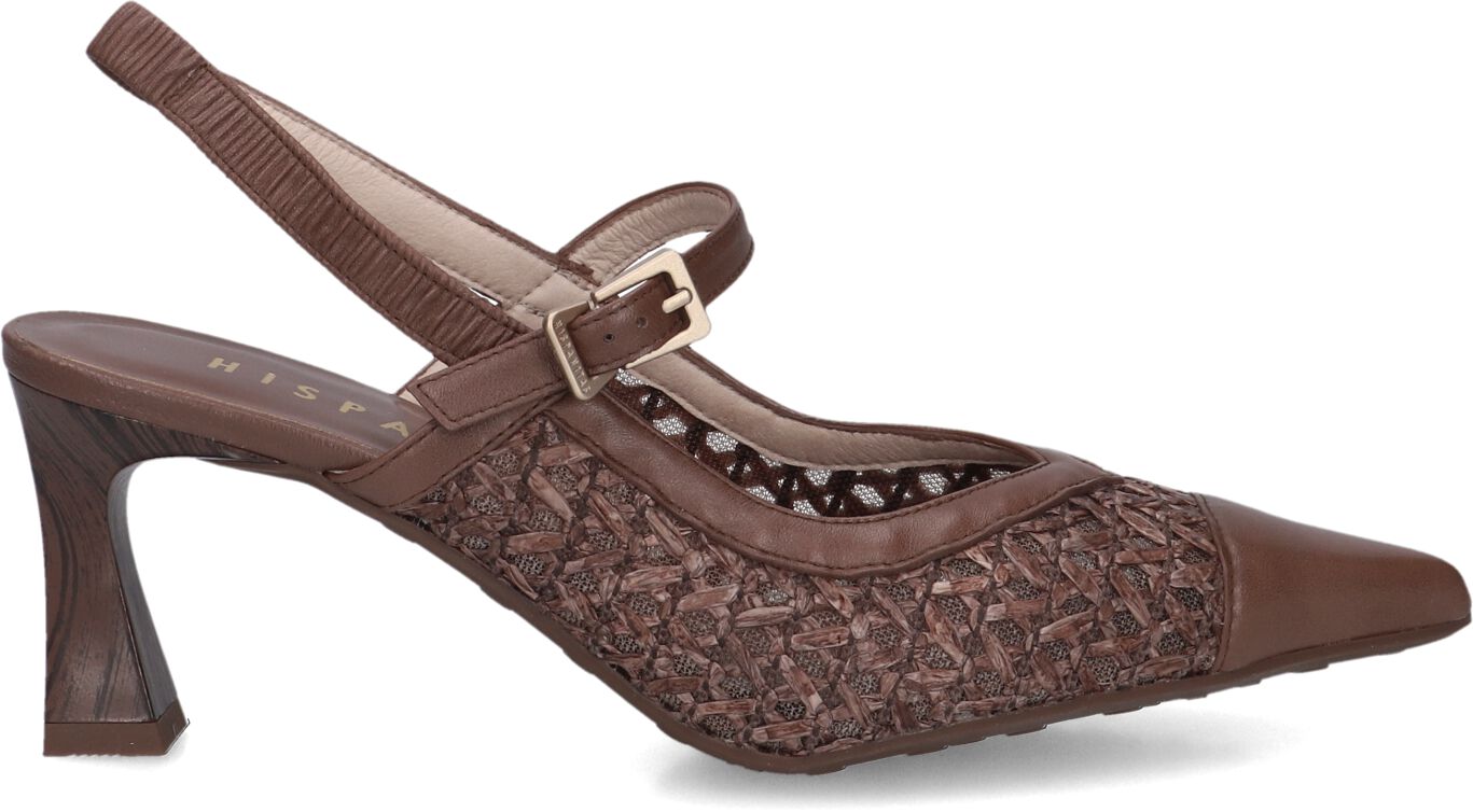 Hispanitas Slingbacks Dames Rhv264671, Maat: 38, Materiaal: Leer, Kleur: Bruin afbeelding 1