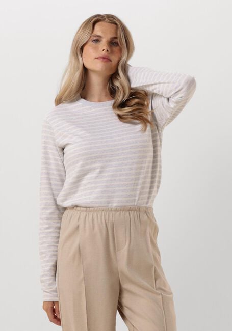 Grijze PENN & INK Tops & T-shirts 516 SWEATER STRIPE - large