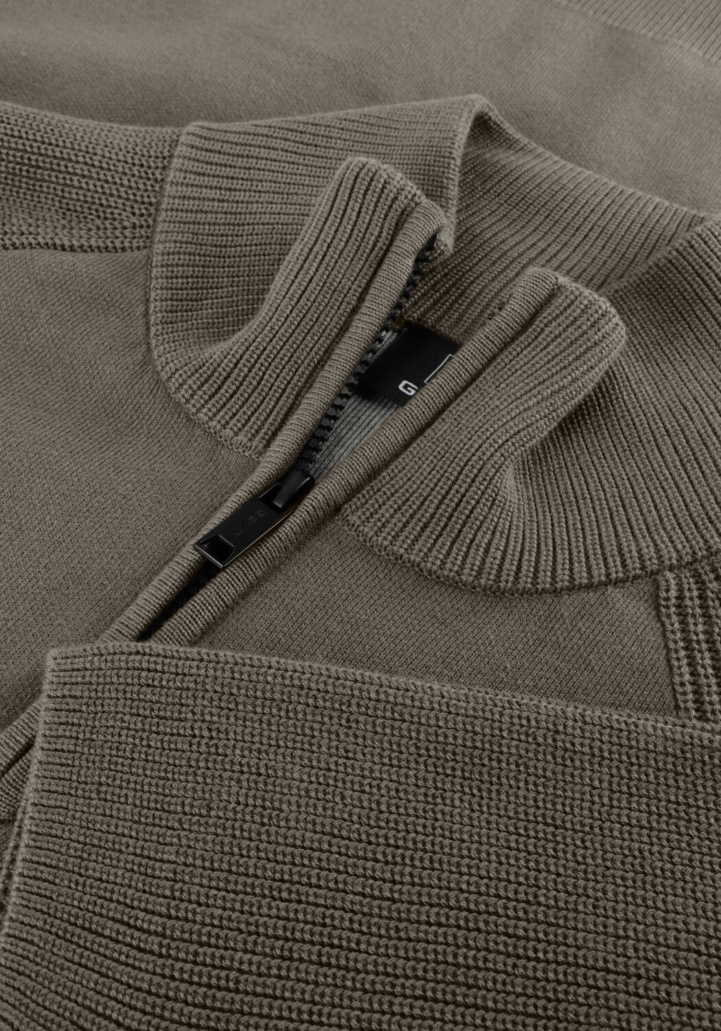 Olijf GENTI Trui TURTLE ZIP - large