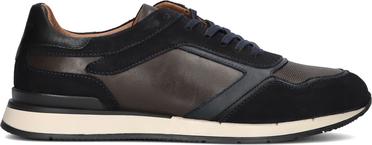 Stefano Lauran Lage Sneakers Heren Sl124h610, Maat: 43, Materiaal: Leer, Kleur: Blauw