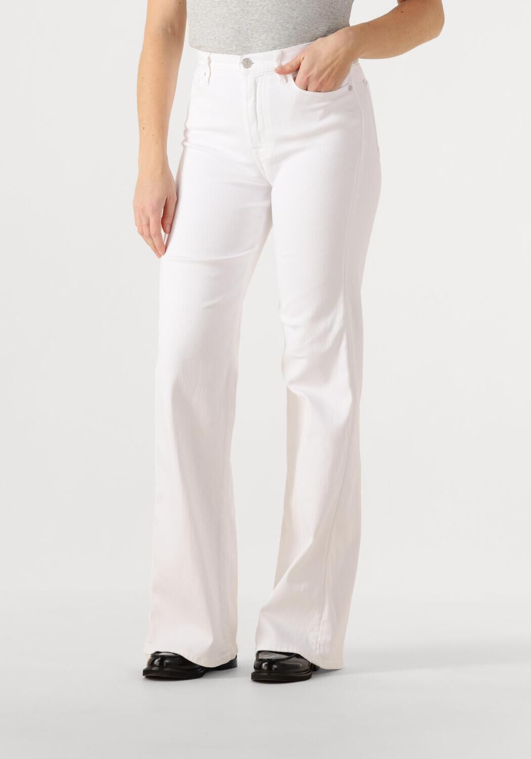 7 for all Mankind Flared Jeans Dames Modern Dojo, Maat: 32, Kleur: Wit afbeelding 1