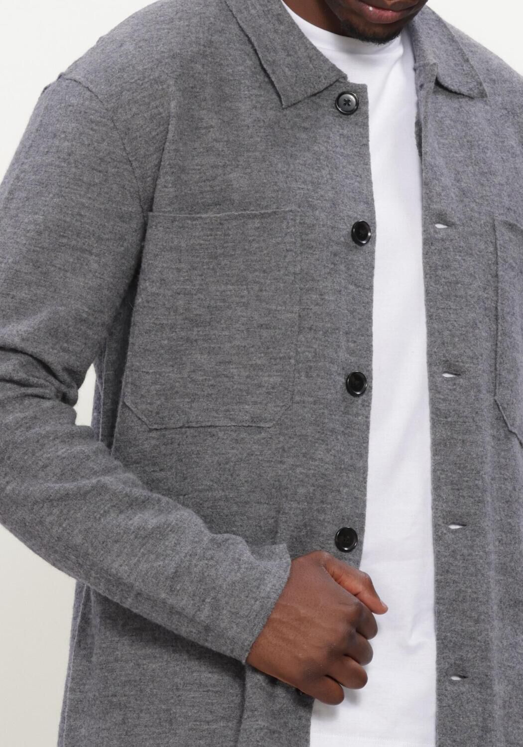 Grijze NN.07 Vest JONAS 6398 - large