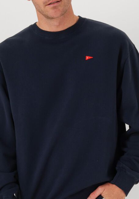 Donkerblauwe FORÉT Sweater FLAG SWEATSHIRT - large