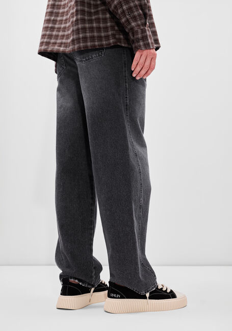 Antraciet OLAF HUSSEIN Jeans RELAXED DENIM PANT - large