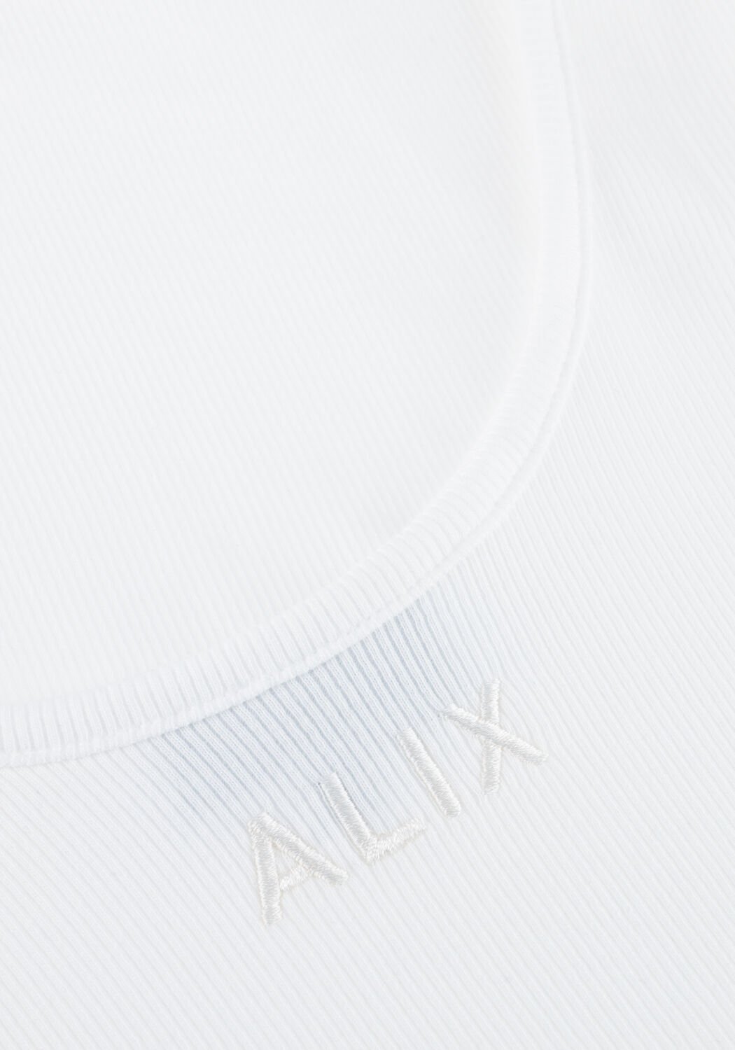 Witte ALIX THE LABEL Top LADIES KNITTED RIB TANKTOP - large