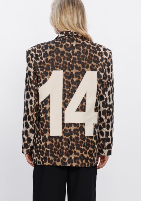 Multi ALIX THE LABEL Blazer LADIES WOVEN BIG 2014 ANIMAL BLAZER - large