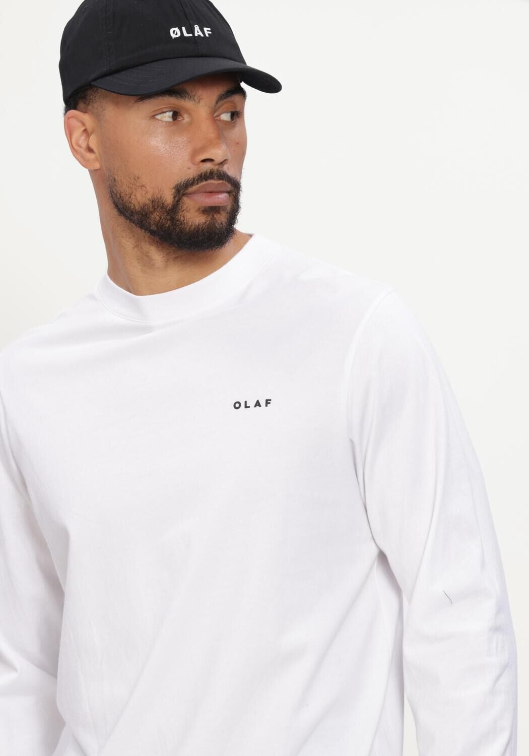 Witte OLAF HUSSEIN T-shirt BROKEN PLATE LS TEE - large
