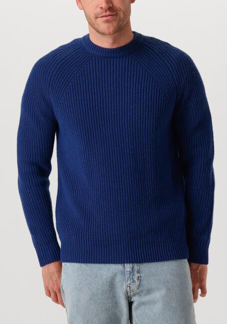 Donkerblauwe FORÉT Trui DELTA WOOL KNIT - large