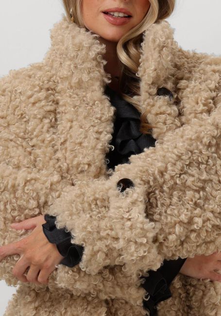 Beige CO'COUTURE Teddy jas TEDDY MIX JACKET - large