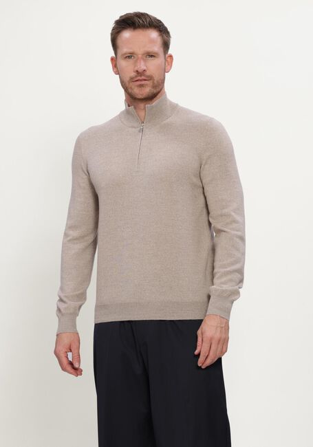 Beige GRAN SASSO Trui MOCK ZIP - large