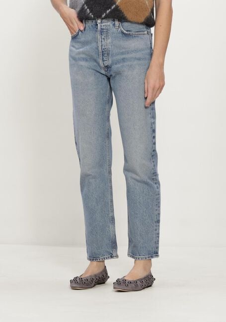 Blauwe AGOLDE Straight leg jeans 90'S PINCH WAIST HIGH RISE STR - large