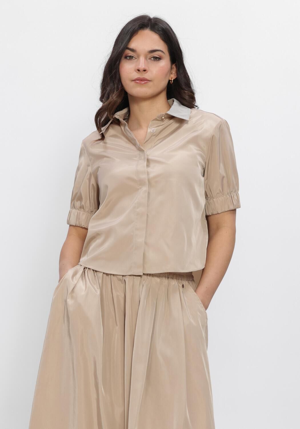 Ibana Top Dames Bonnie, Maat: 40, Kleur: Beige afbeelding 1