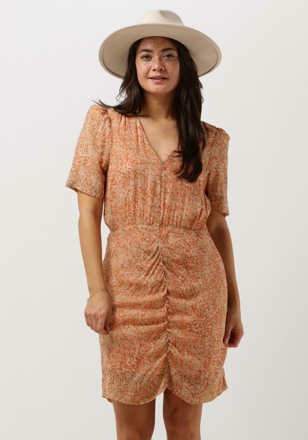 Second Female Mini Jurk Dames Mora Mini Dress, Maat: L, Kleur: Oranje afbeelding 1