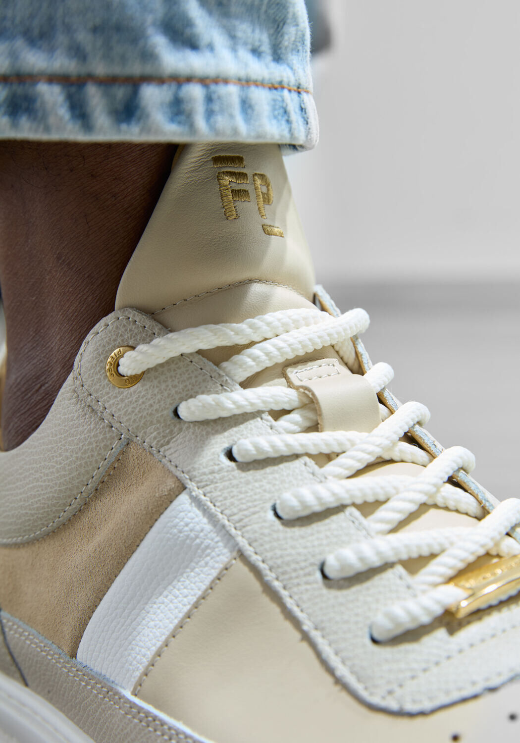 Beige FILLING PIECES Lage sneakers LOW TOP GAME LUX - large