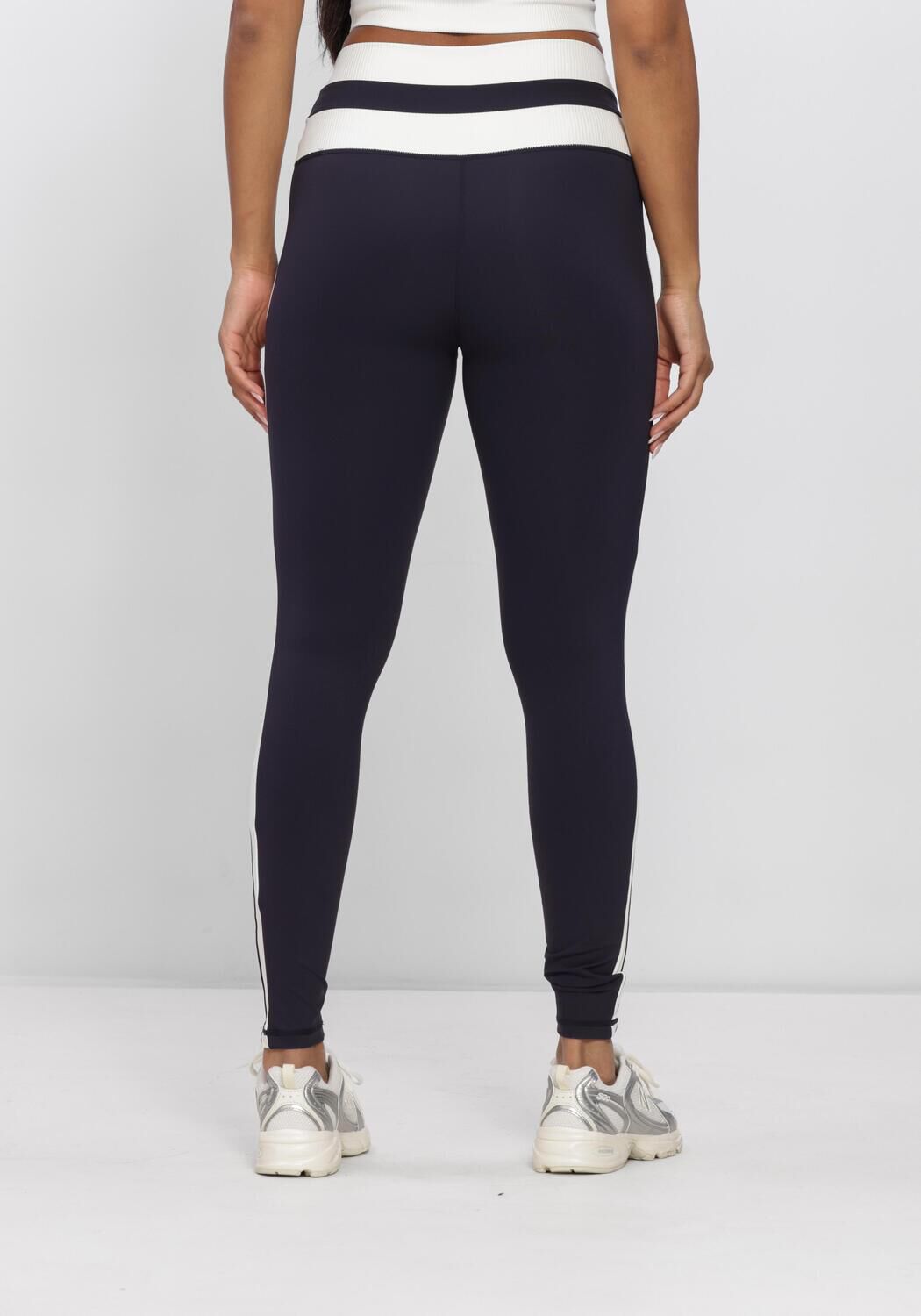 Donkerblauwe HOUSE OF GRAVITY Sportleggings STRIPE LEGGINGS - large