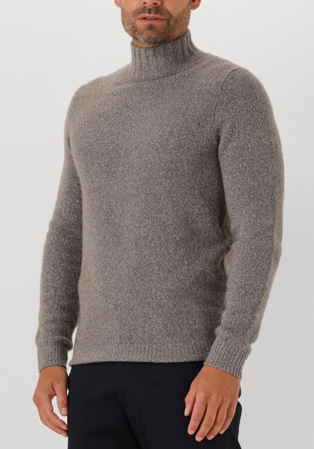 Grijze PROFUOMO Coltrui PULLOVER MOCK NECK BOILED WOOL - large