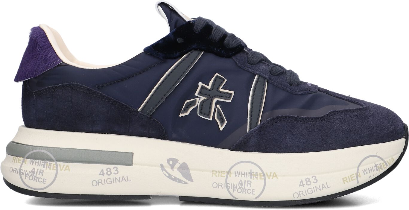Premiata Lage Sneakers Dames Cassie, Maat: 39, Materiaal: Suède, Kleur: Blauw afbeelding