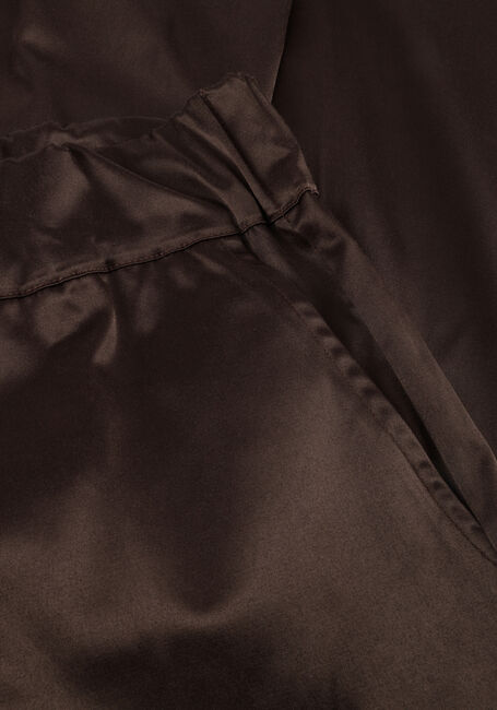 Bruine SEA ME HAPPY Wijde broek SUPER WOODY SHINY COTTON - large