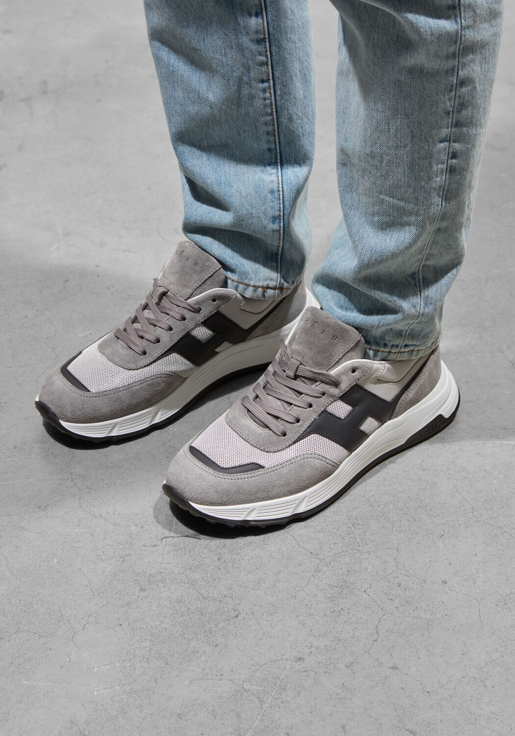 Grijze HOGAN Lage sneakers HYPERLIGHT ALLAC NUOVA - medium