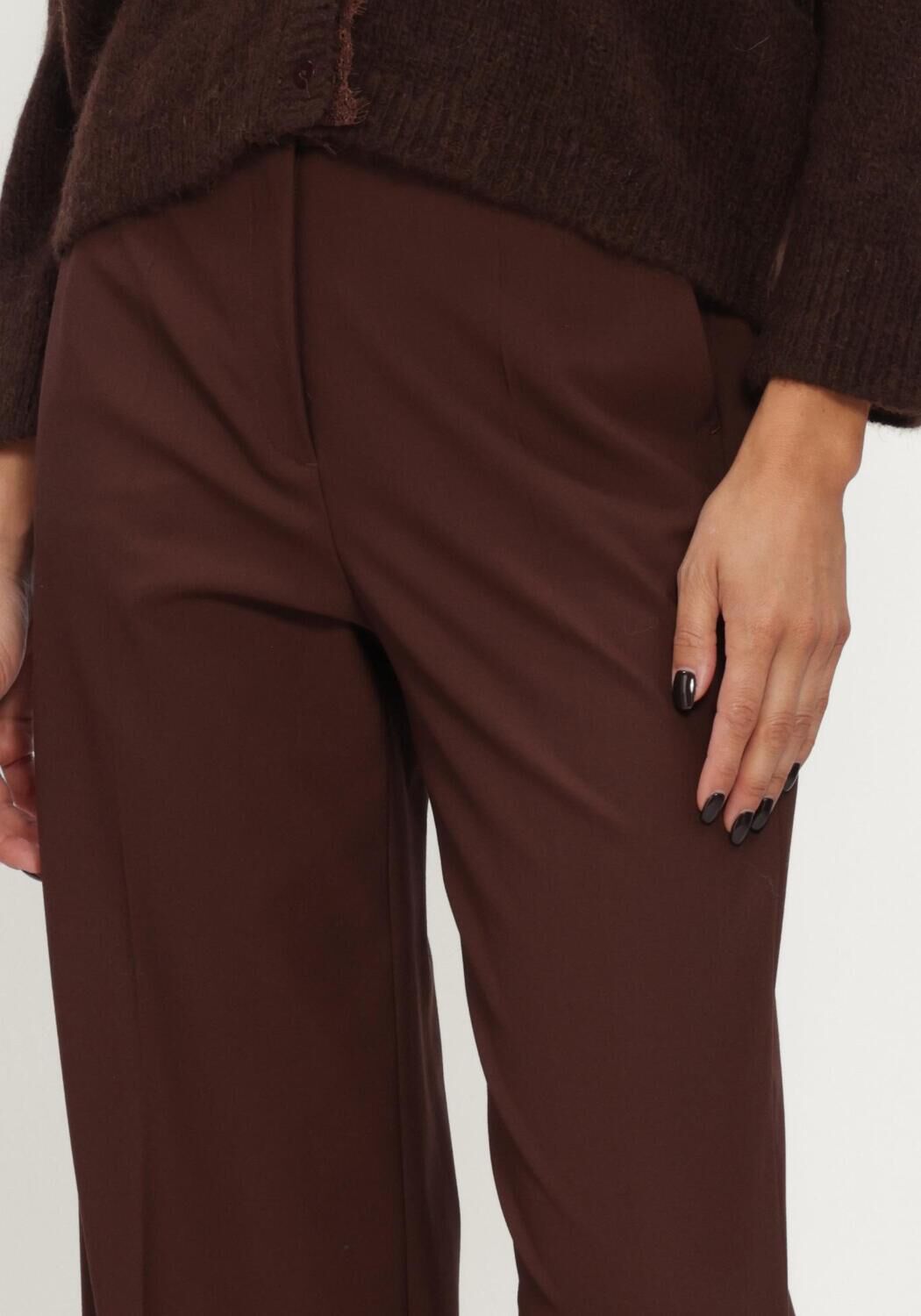 Bruine LUISA CERANO Pantalon WIDELEG-PANTS MIT BUNDFALTEN - large