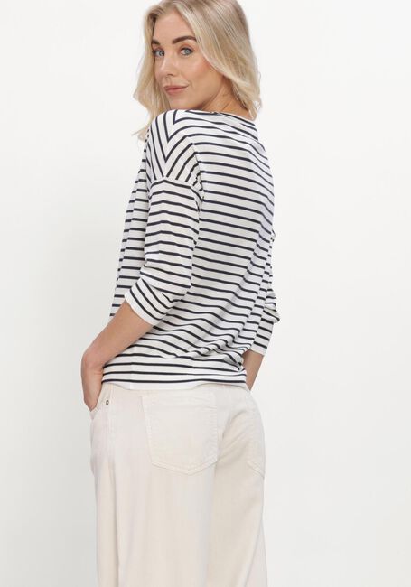 Blauwe LUISA CERANO T-shirt RINGEL-SHIRT MIT RIPP-DETAILS - large