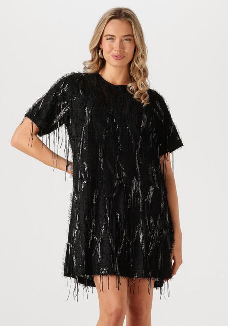 Zwarte CO'COUTURE Mini jurk SILLACC SEQUIN DRESS - large