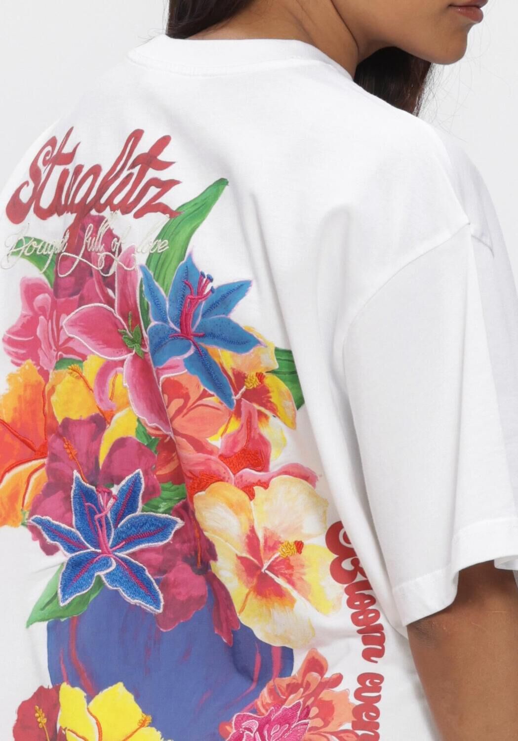 Witte STIEGLITZ Tops & T-shirts DORIS OVERSIZED T SHIRT - large