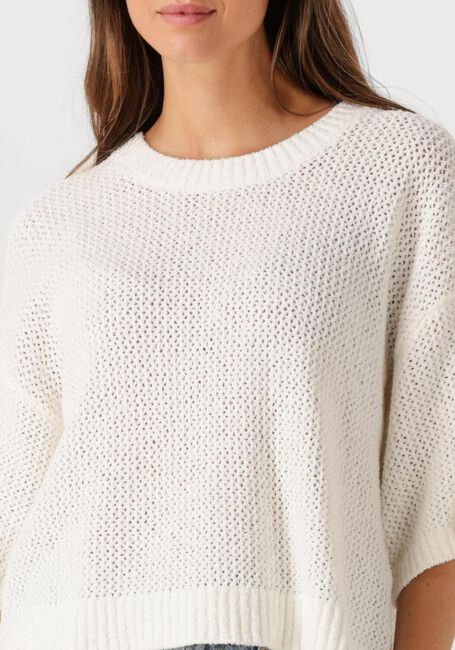 Witte DANTE6 Top YOKO AJOUR KNITTED SWEATER - large
