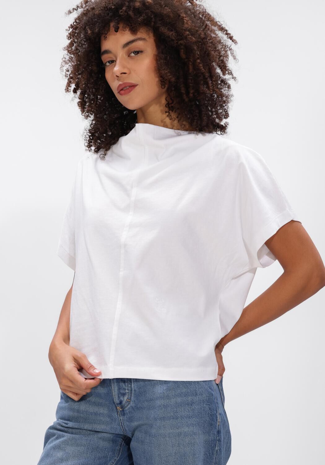 Witte CLOSED Top DRAPED NECK T-SHIRT - large