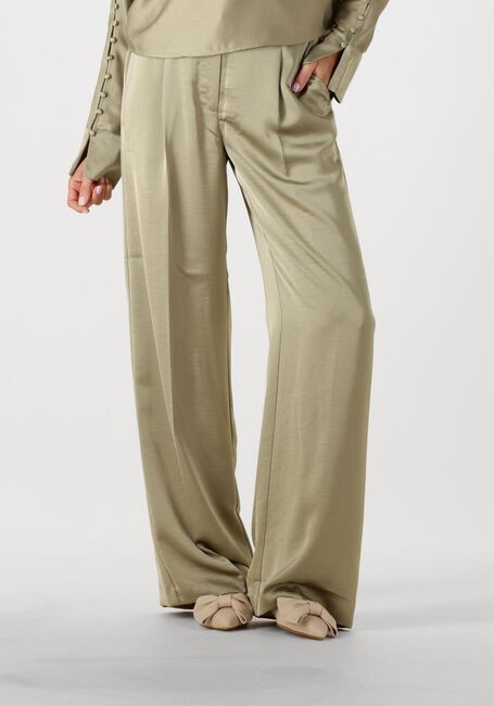 Beige DANTE6 Broeken JULES SATIN SMART PANTS - large