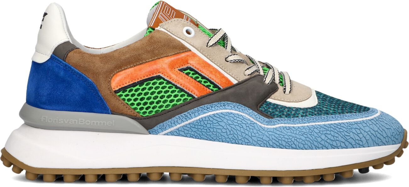 Floris van Bommel Lage Sneakers Heren Sfm-10139, Maat: 42⅔, Materiaal: Suède, Kleur: Blauw